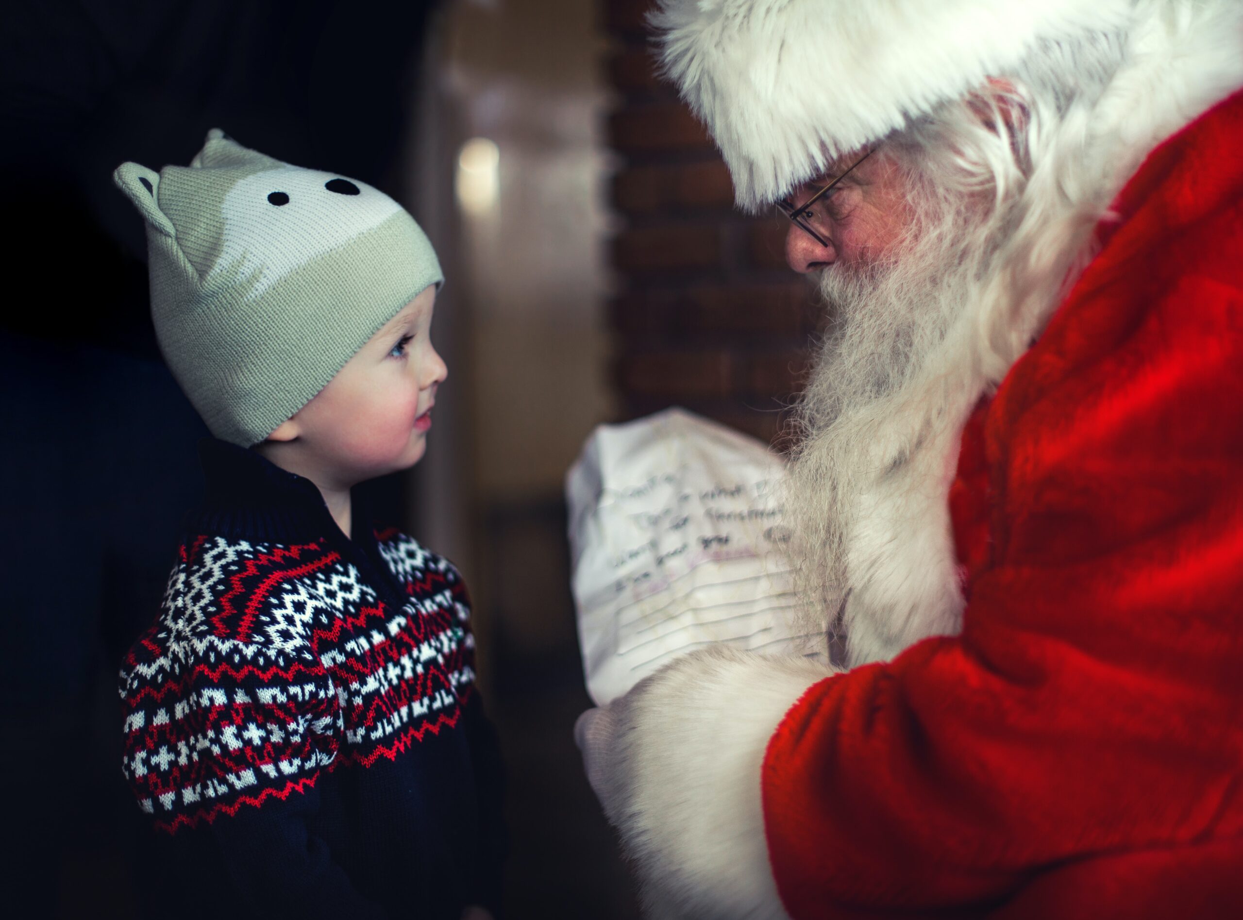 Santa with child