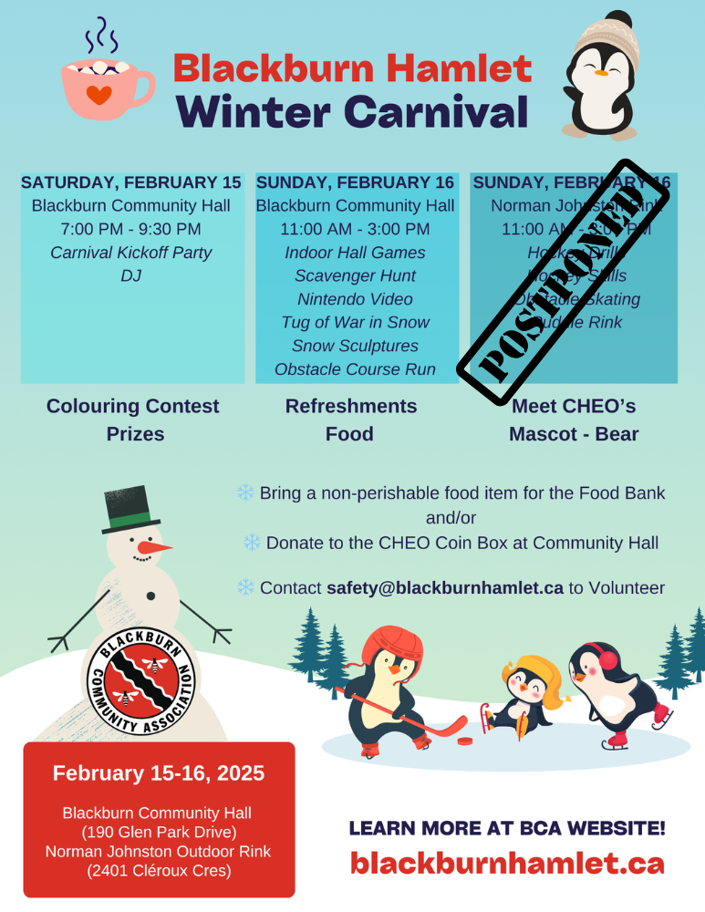 Winter Carnival RInk Postponed