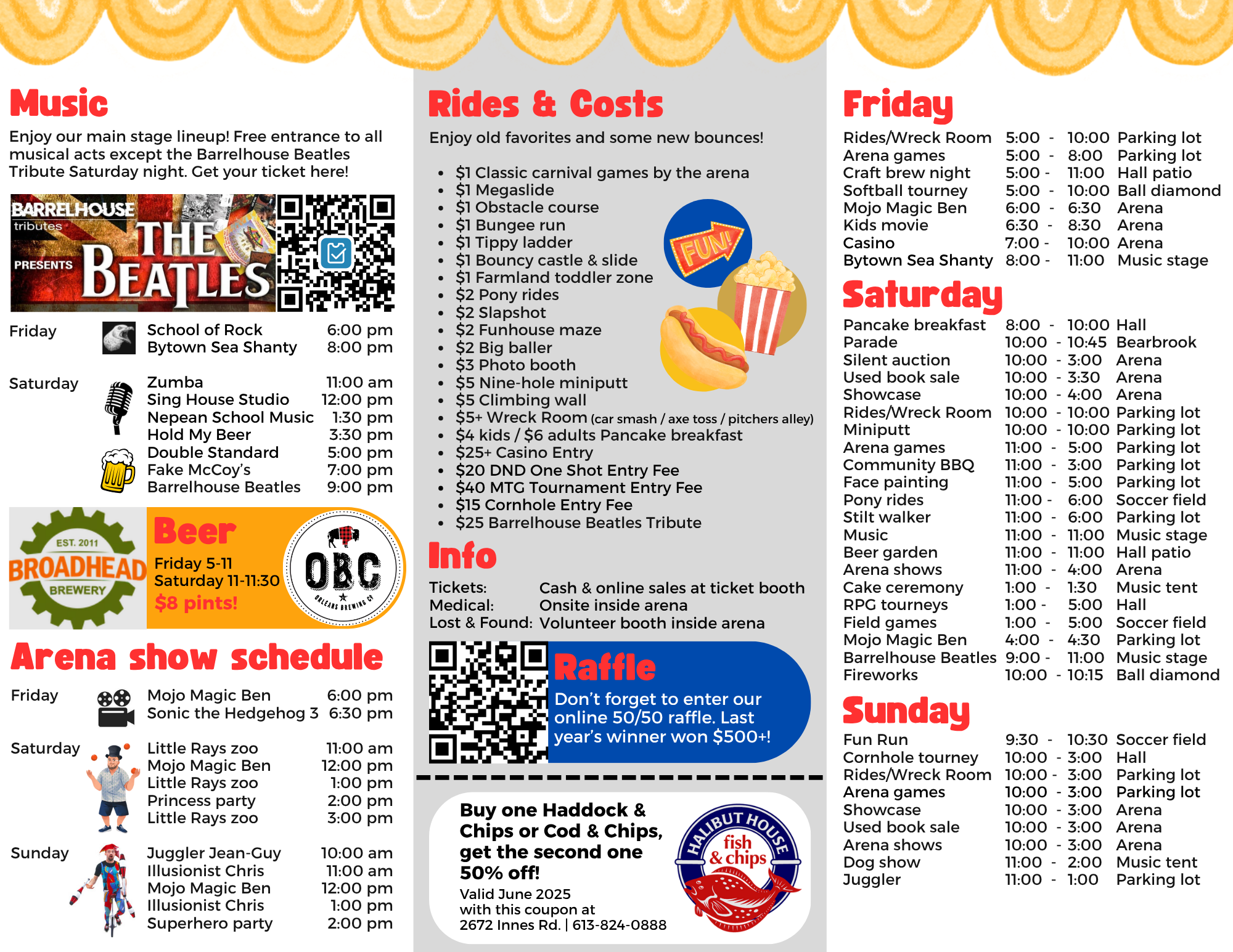 FunFair Schedule 2025