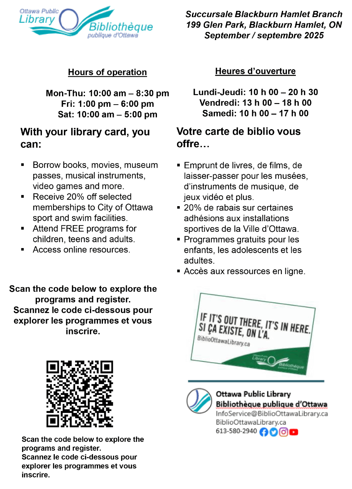Library Hours & Information