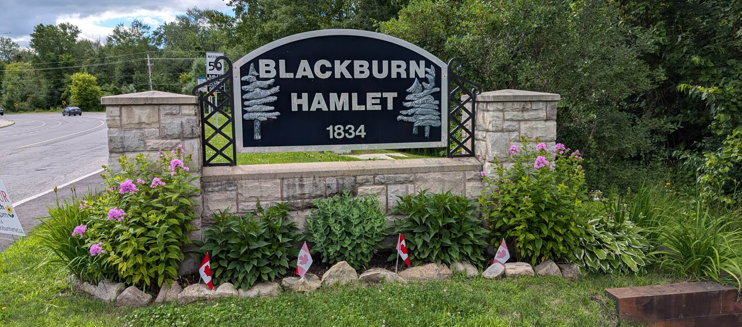 Blackburn Hamlet Entrance Sign