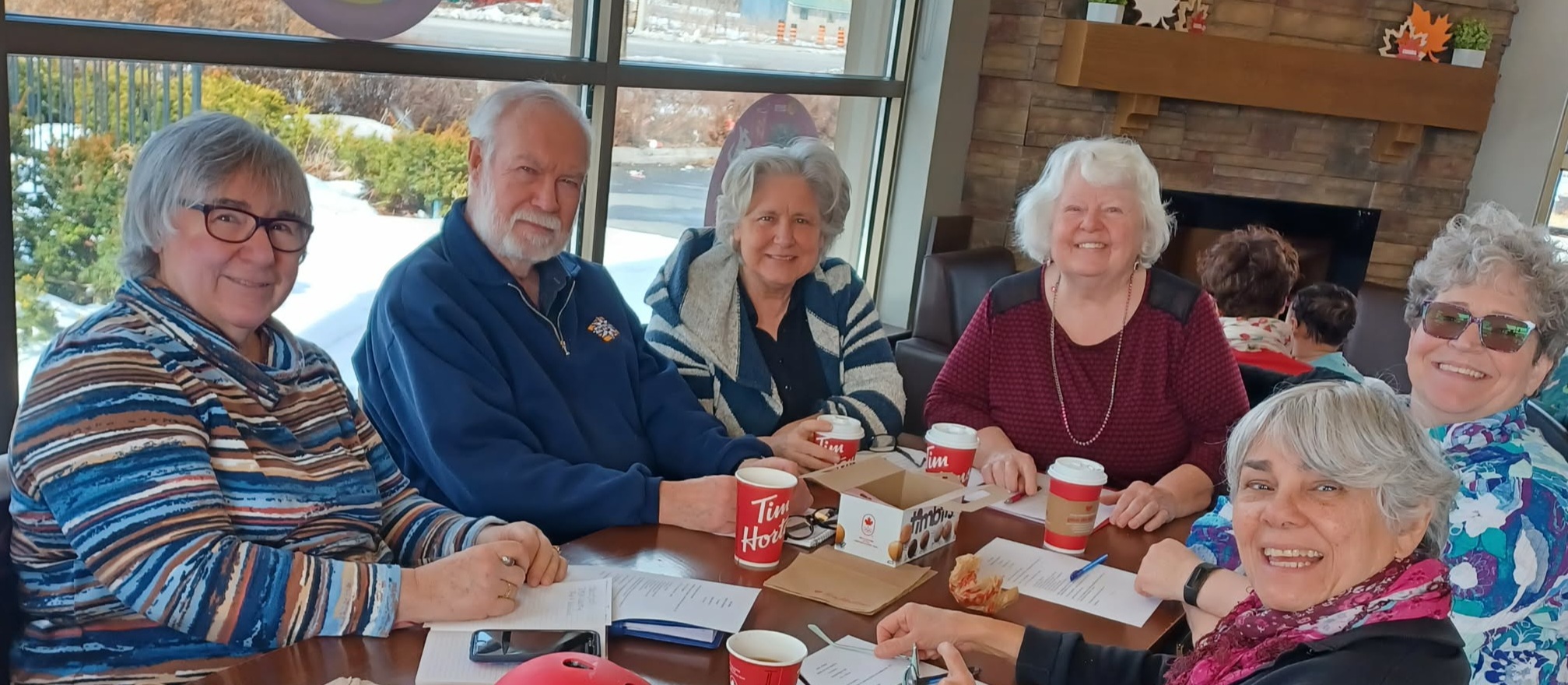 The Blackburn SeniorsAction Committee (L-R
Marion, John, Elena, Shirley, Barbara, Connie)