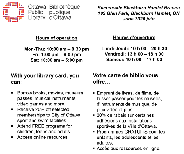 Library Hours June 2026